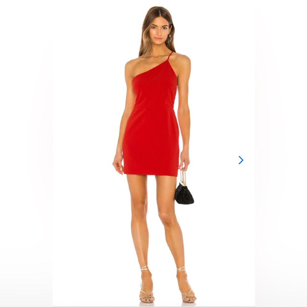 Lovers + Friends Omyra Mini Dress in Red